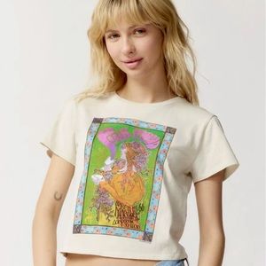NEW Urban Outfitters Pink Floyd London Tour Baby Tee, Small
